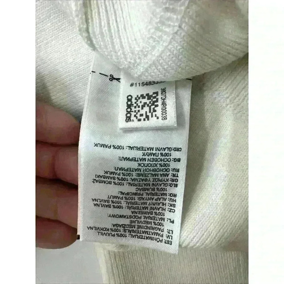 Adidas Originals X HYKE Mock Neck Colorblock Sweater Black White Women’s L. SC3 - Picture 7 of 8